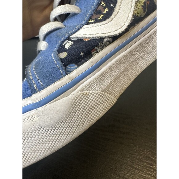 Vans Sk8 High Top Cosmic Astronaut Kid Shoes Sz 2.5 Blue Zip Side Lace Up #1120 - Picture 15 of 15